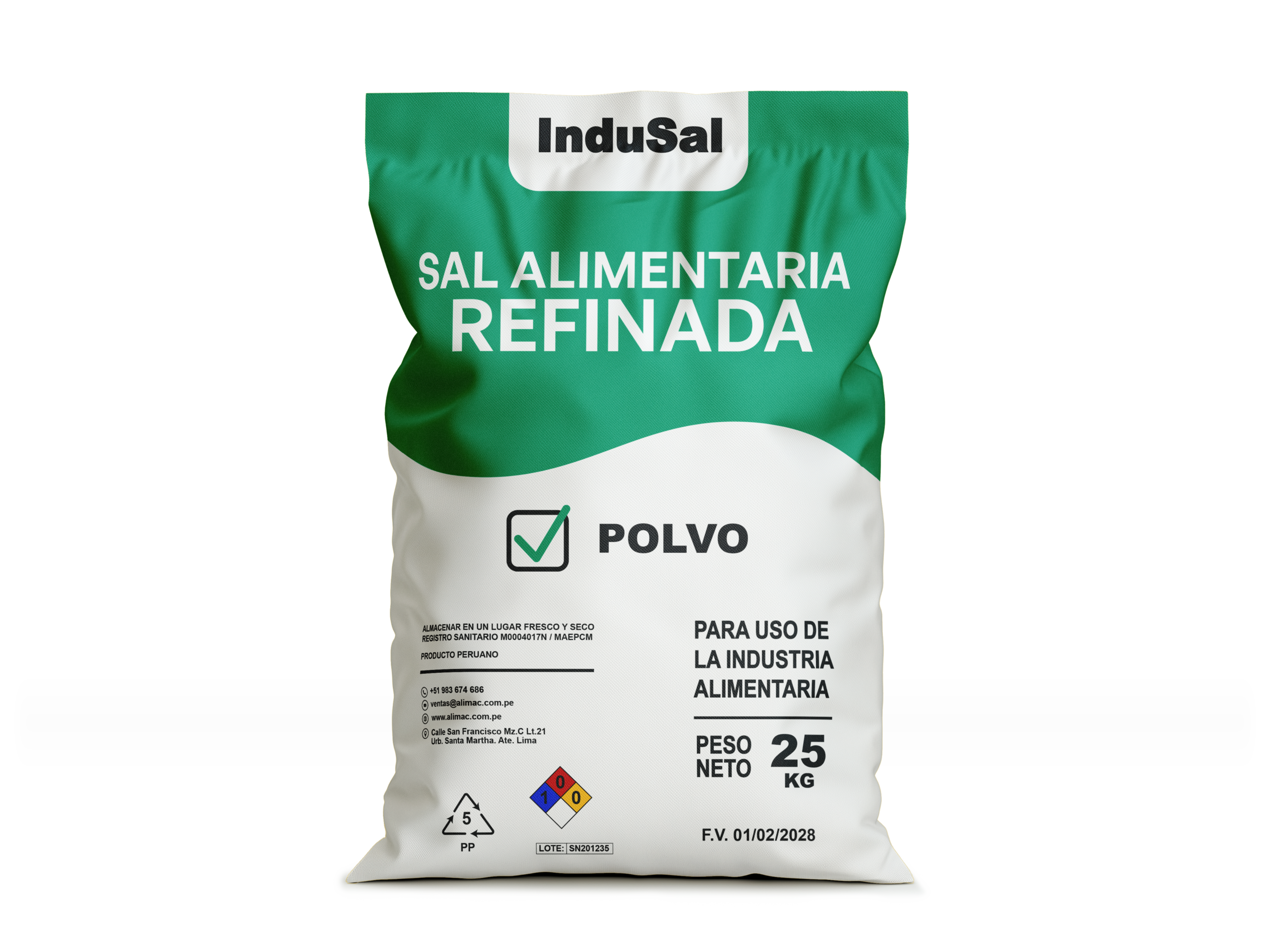 SAL ALIMENTARIA REFINADA POLVO